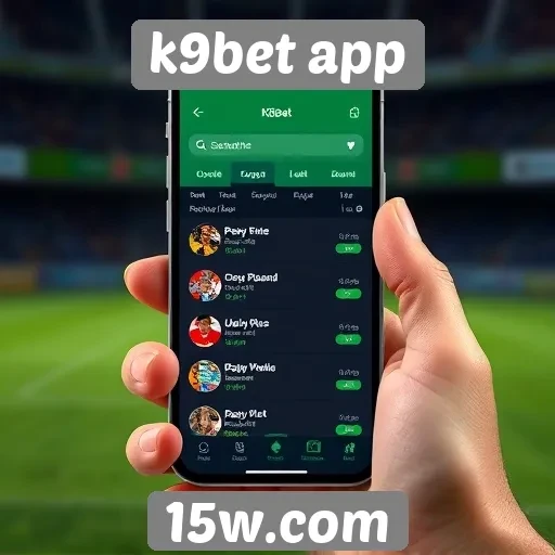 Interface amigável do K9bet app para novos usuários
